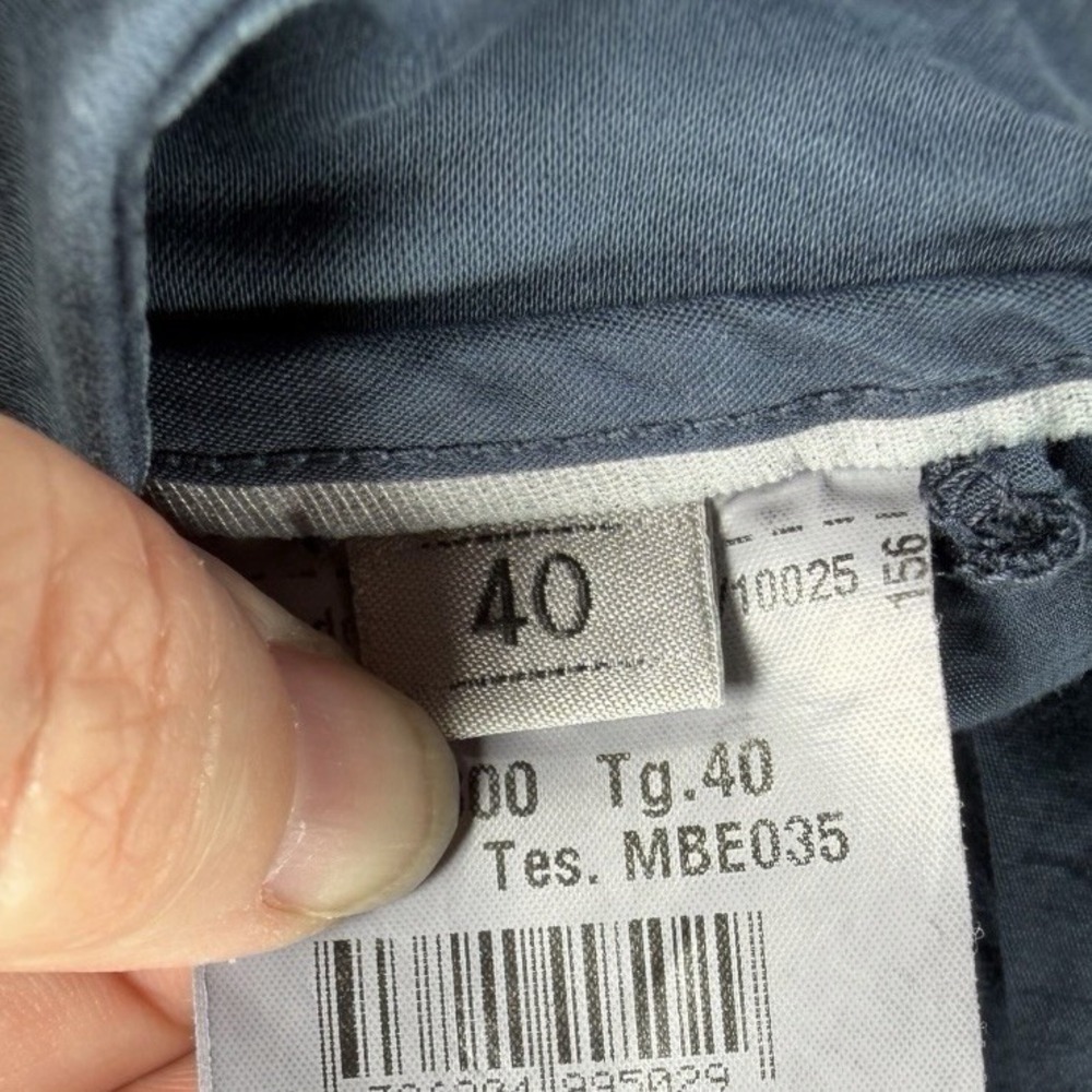 Mason's New York Slim Womens Chino Pants 40 US 4 Blue Cotton Made In Italy - Picture 3 of 10